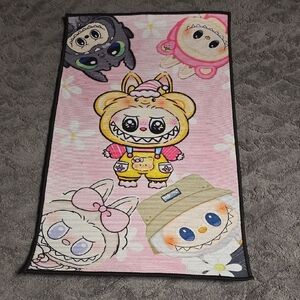 Labubu Inspired Cute Monster Kids Play Mat - Pink
